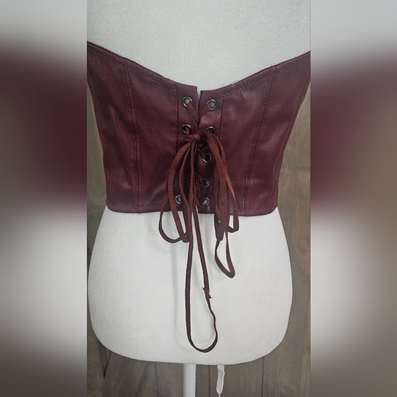 Urban Outfitters Burgundy Corset Top - Picture 11 of 14